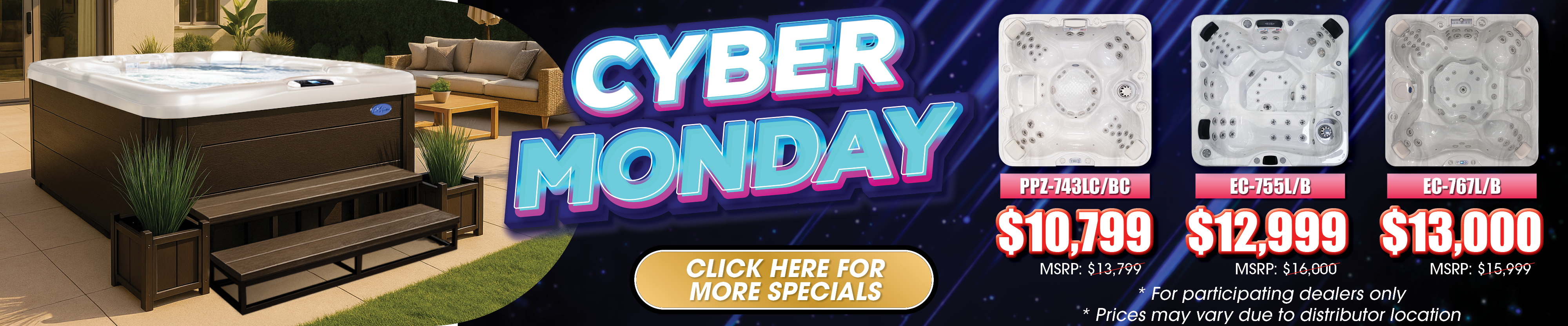 Calspas hot tub being used in a family setting - Loveland